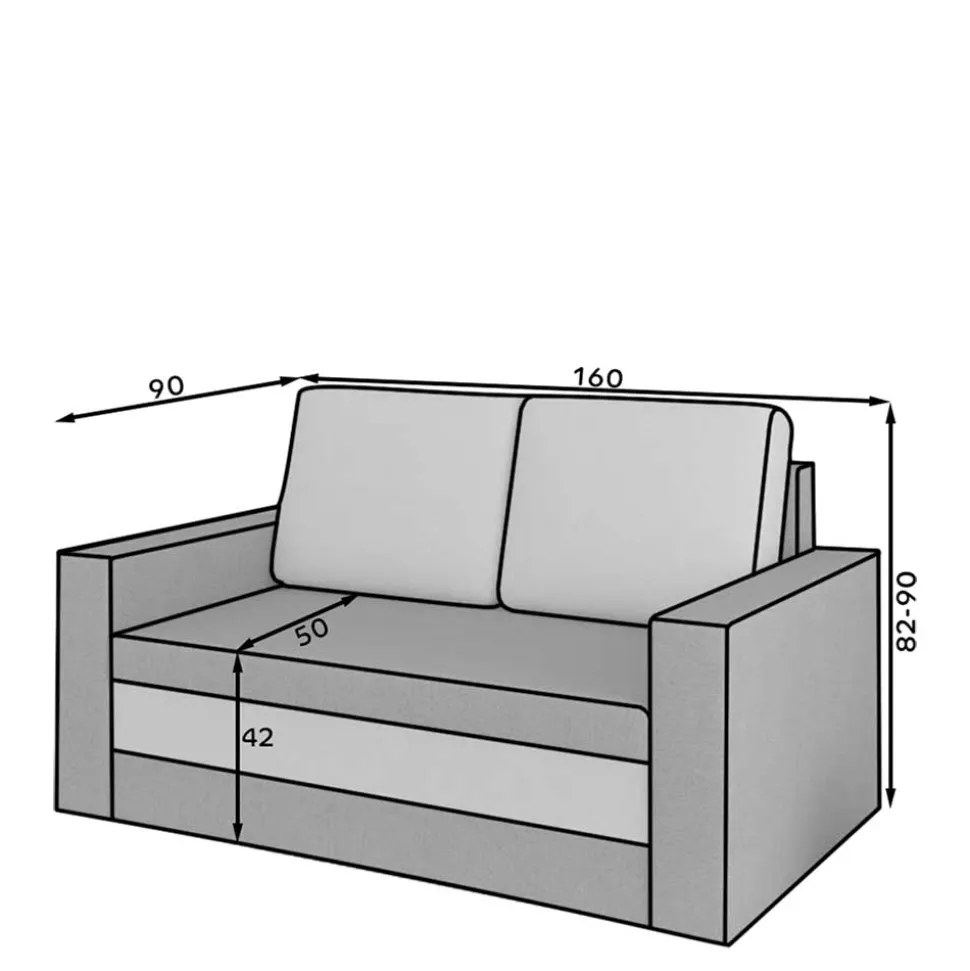 Zweier Sofa Cinisella