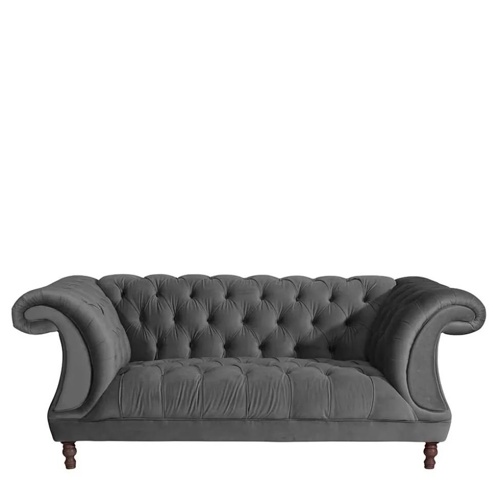 Zweiersofa Anthrazit Romina
