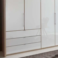 Zweifarbiger Kleiderschrank Andryas