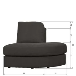 Zweisitzer Modulsofa Trois