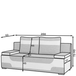 Zweisitzer Sofa Supreme